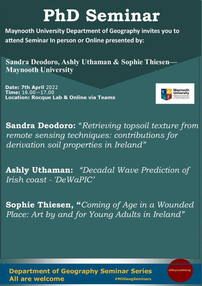 Seminar Series PhD Session 1 Maynooth University